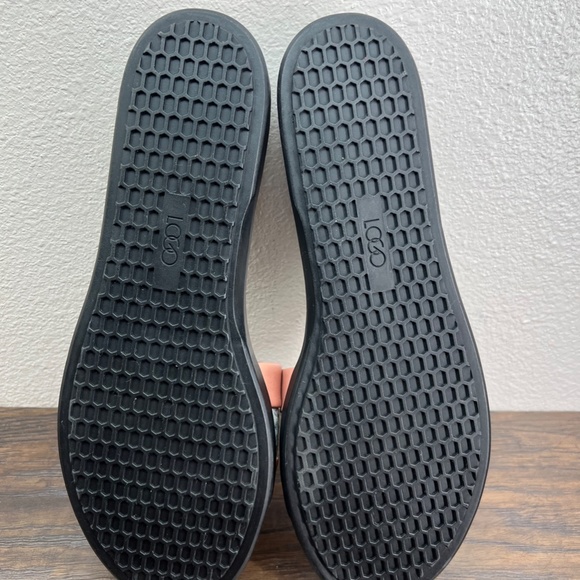 Logo Lori Goldstein Pink Nude & Snake Leather Gwen Slide Sandal Women's 11M - Picture 8 of 8